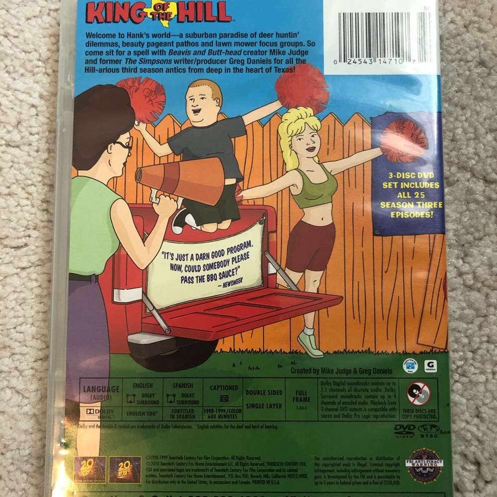 King of the Hill Season 3 DVD Collection - Picture 2 of 4